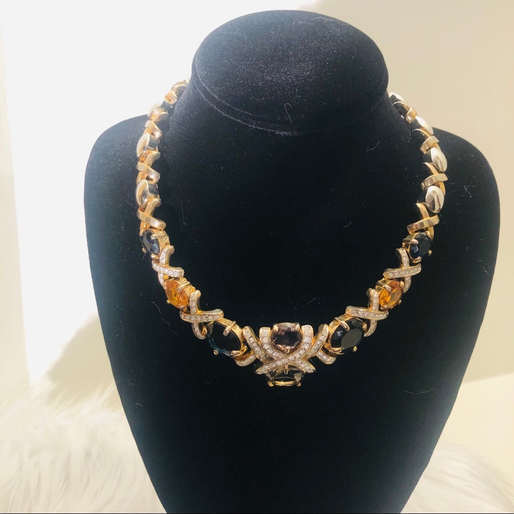 Statement necklace W/earrings; sold separately